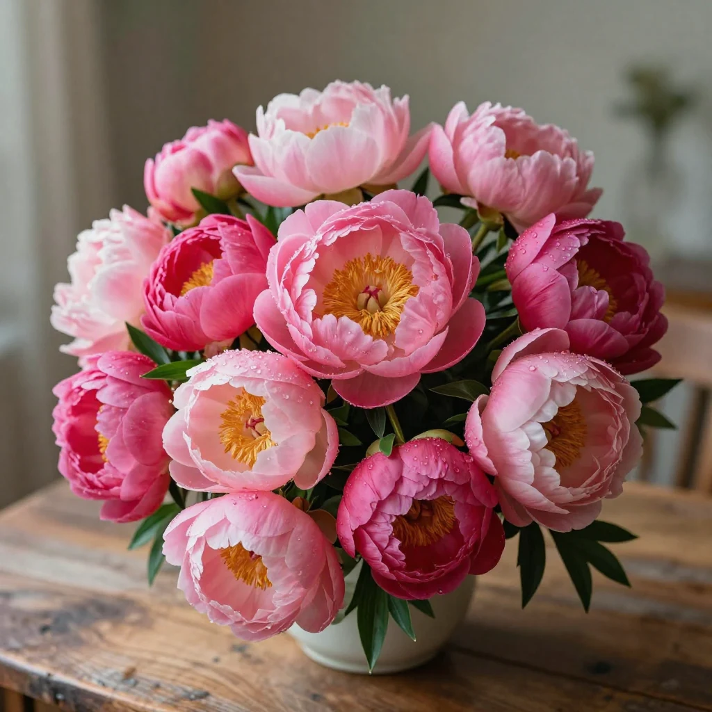 1. Bright and Bold Peonies