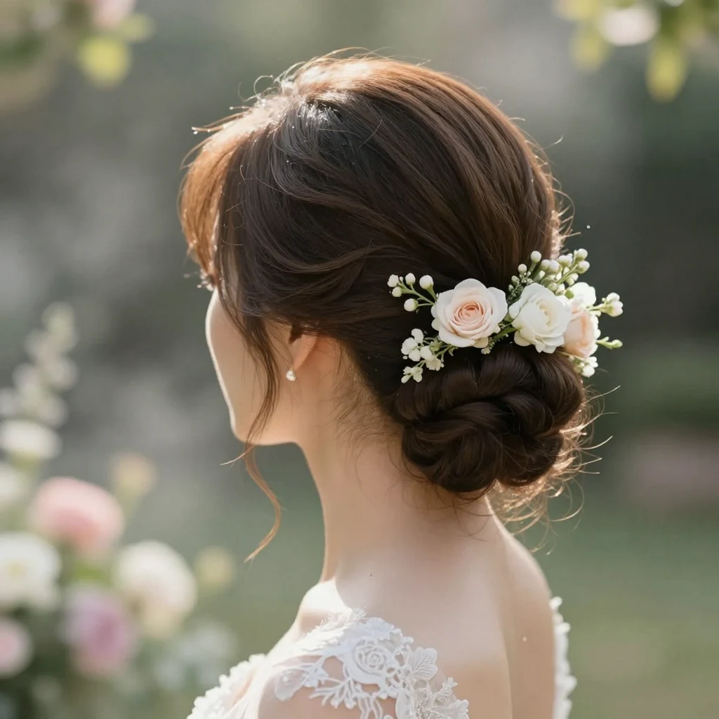 1. Classic Low Bun
