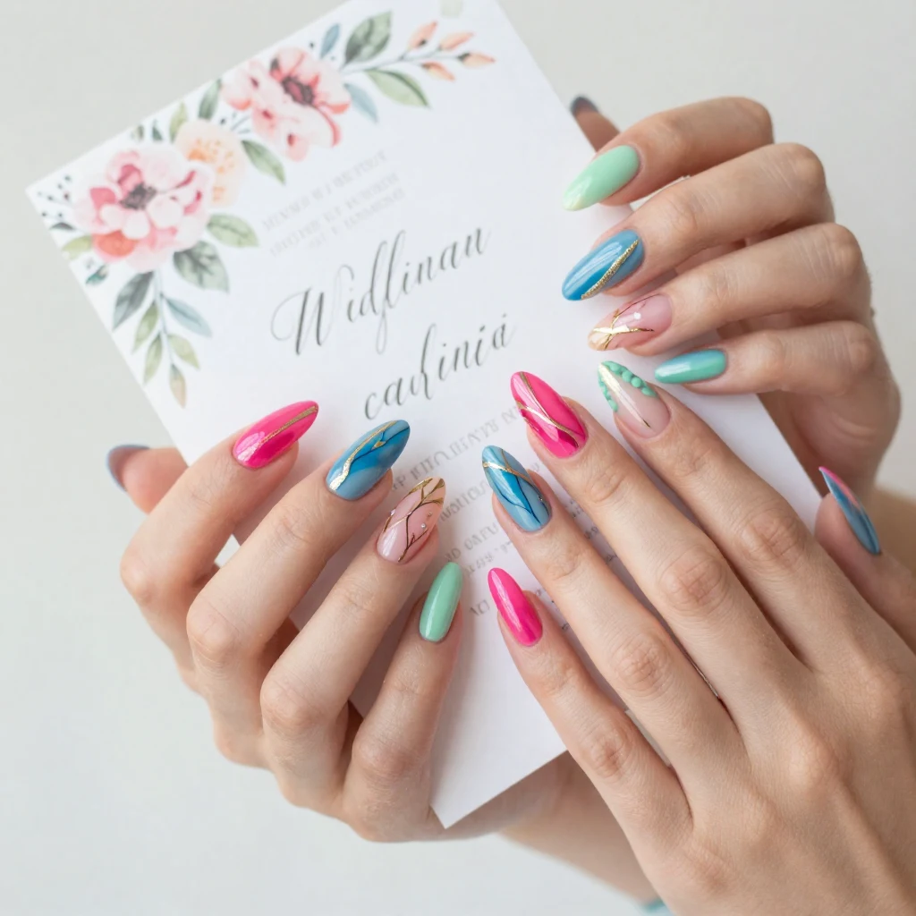 10. Colorful Nail Art