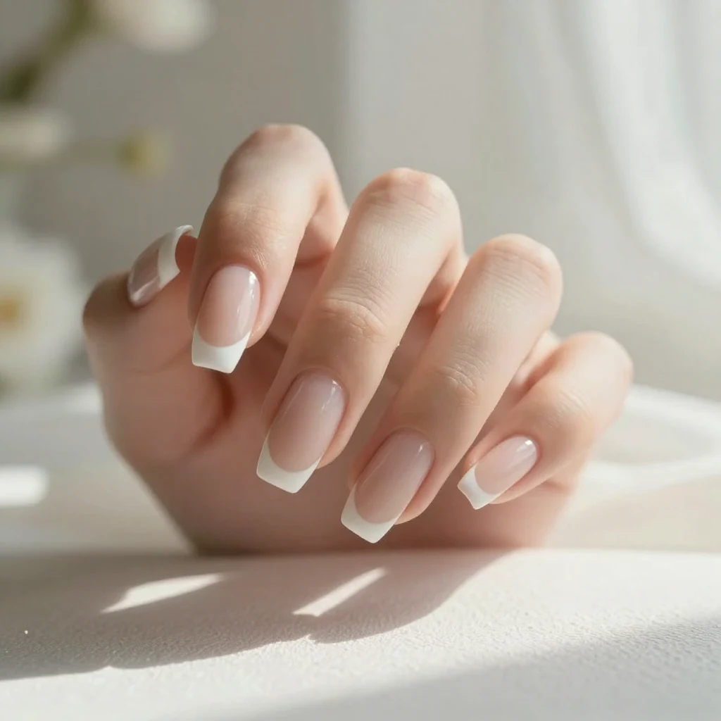 12. Natural French Tips