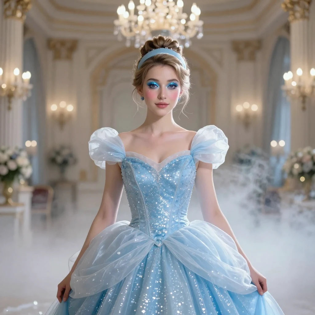 13. Cinderella Inspired: Magical Blue Hues