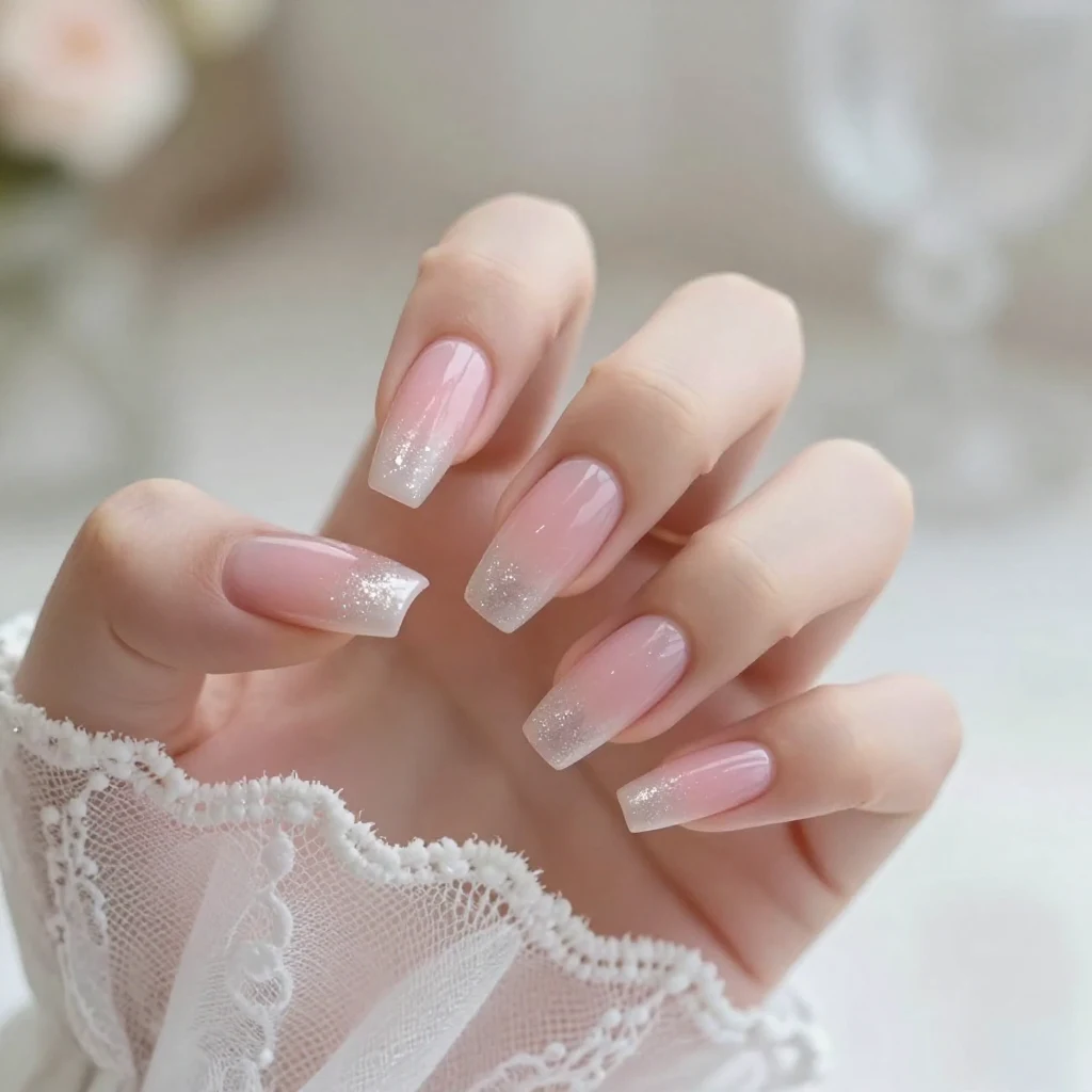 13. Ombre Glitter Tips