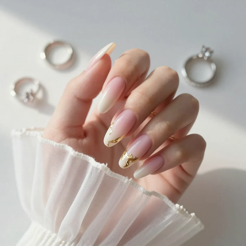 13. Ombre with Gold Foil