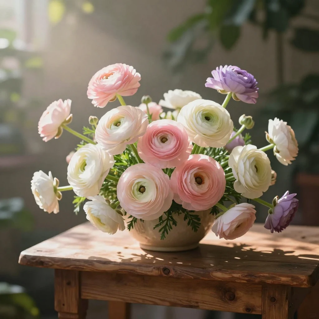 14. Ethereal Ranunculus: Layers of Beauty