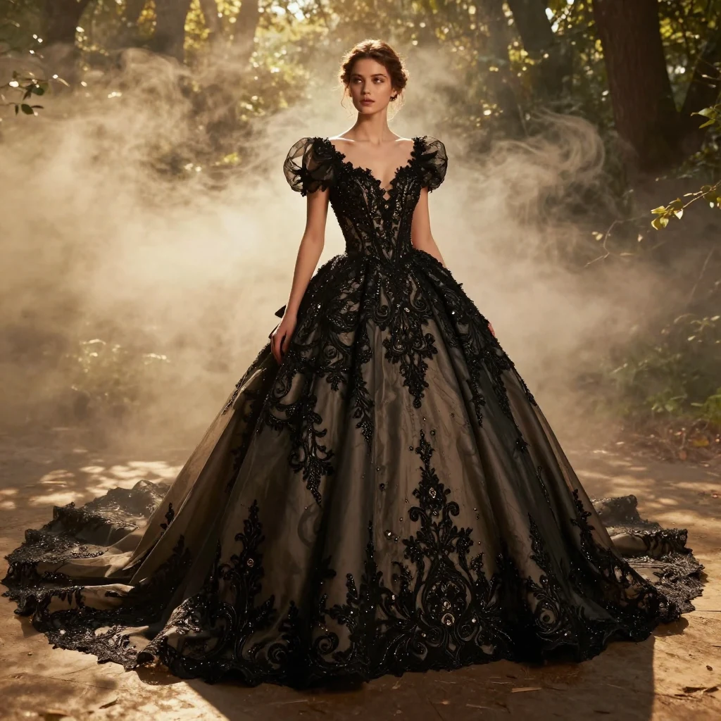 15. Dramatic Black Princess Style