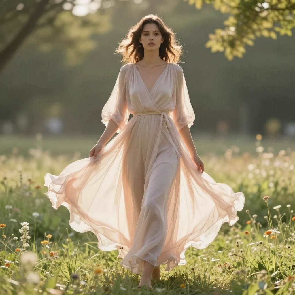 16. Chiffon Wrap Dress