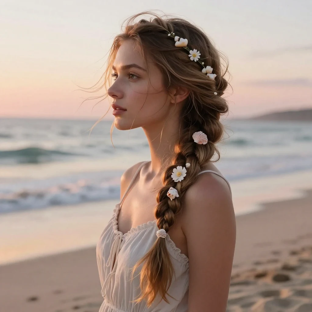 16. Side Braid with Loose Tresses