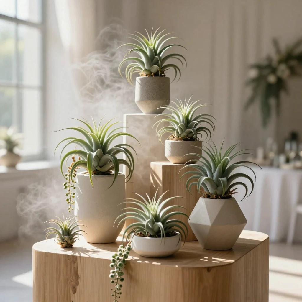 16. Unique Air Plants: Contemporary Choice