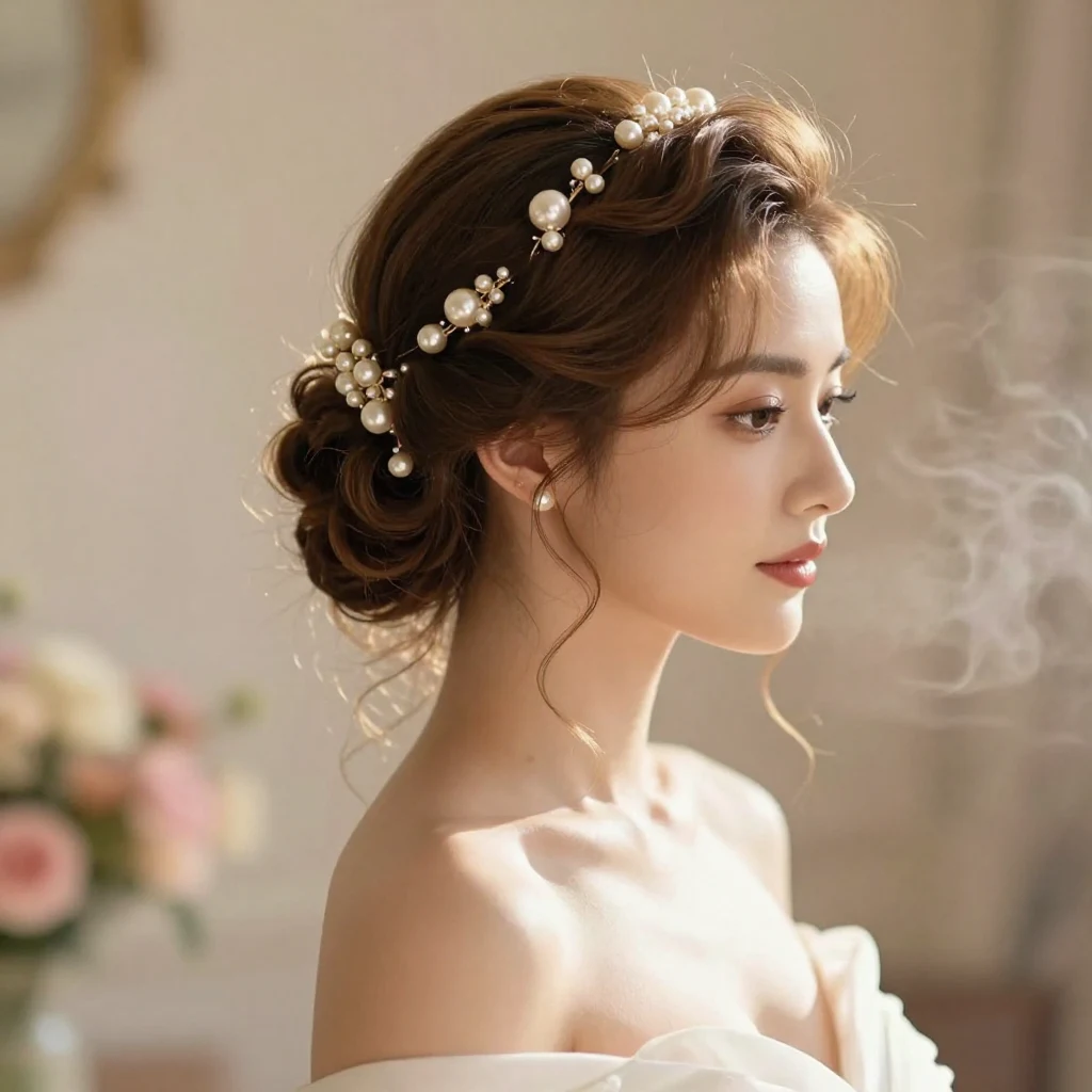 17. Vintage Twist with Pearl Clips