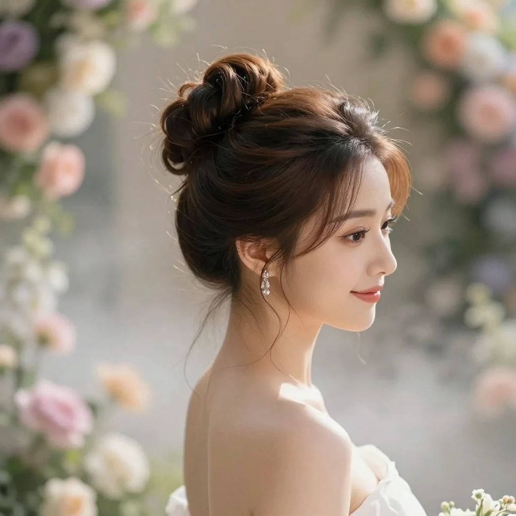 18. Bubbly High Bun