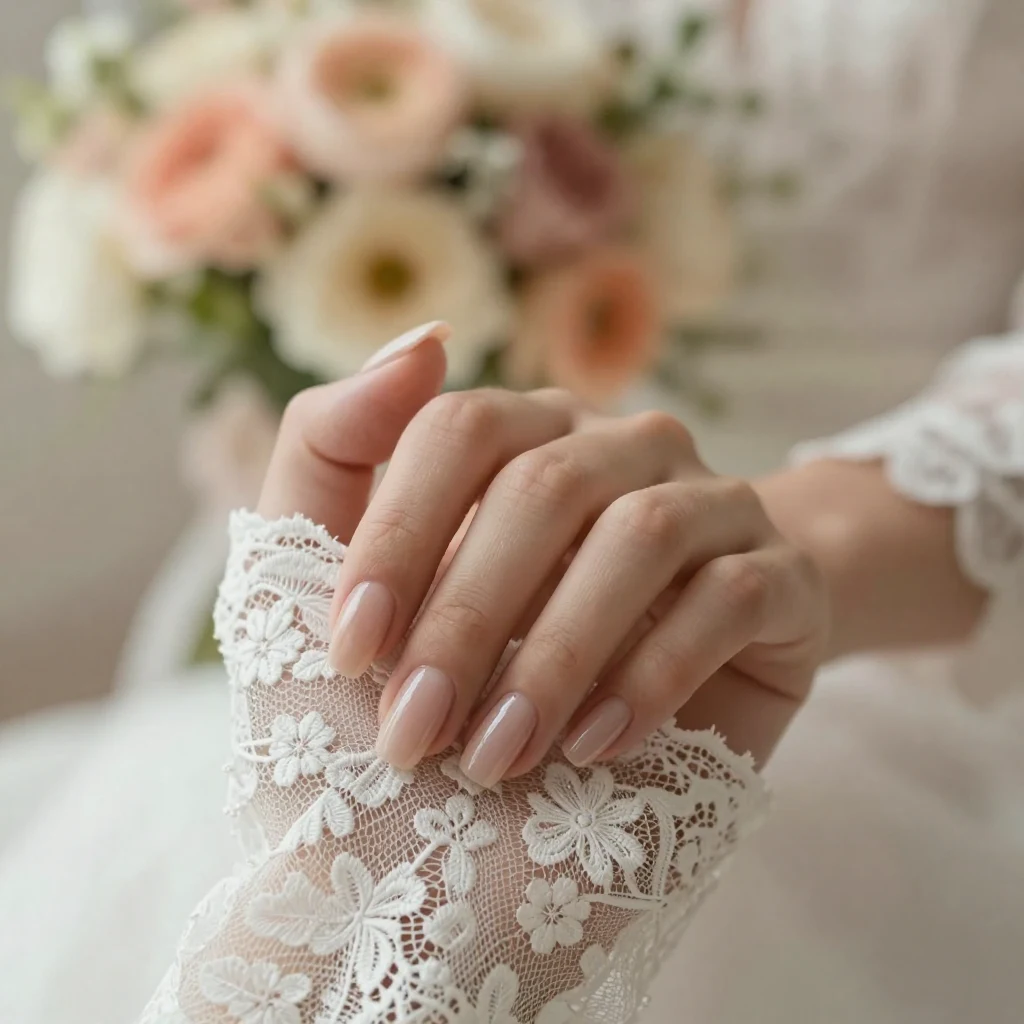 18. Classic Nude Nails