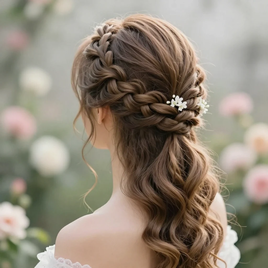 18. Double Braid Updo