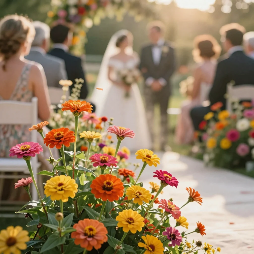 18. Vibrant Zinnias: Playfully Bold