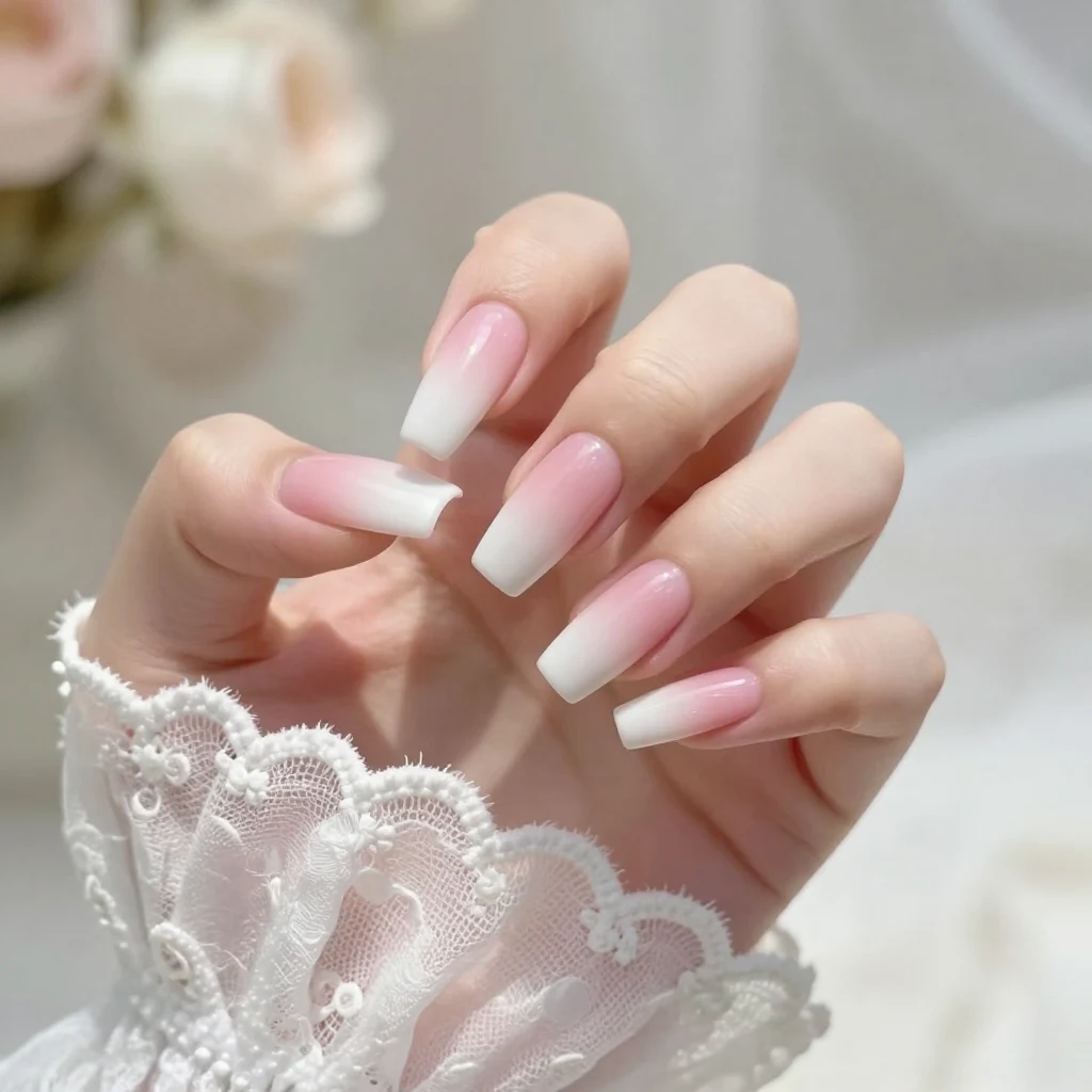 2. Elegant Ombre Nails