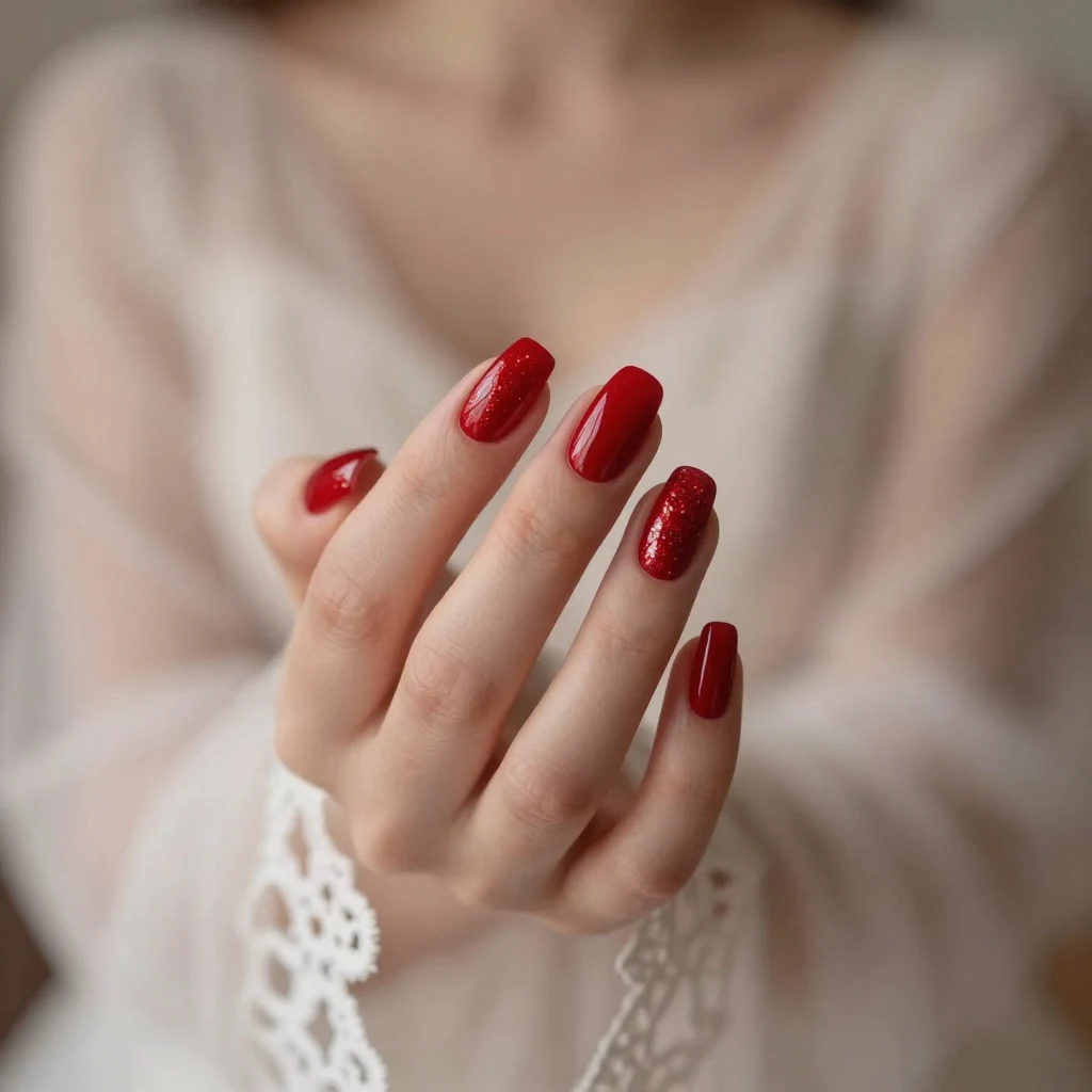 25. Classic Red Sparkle