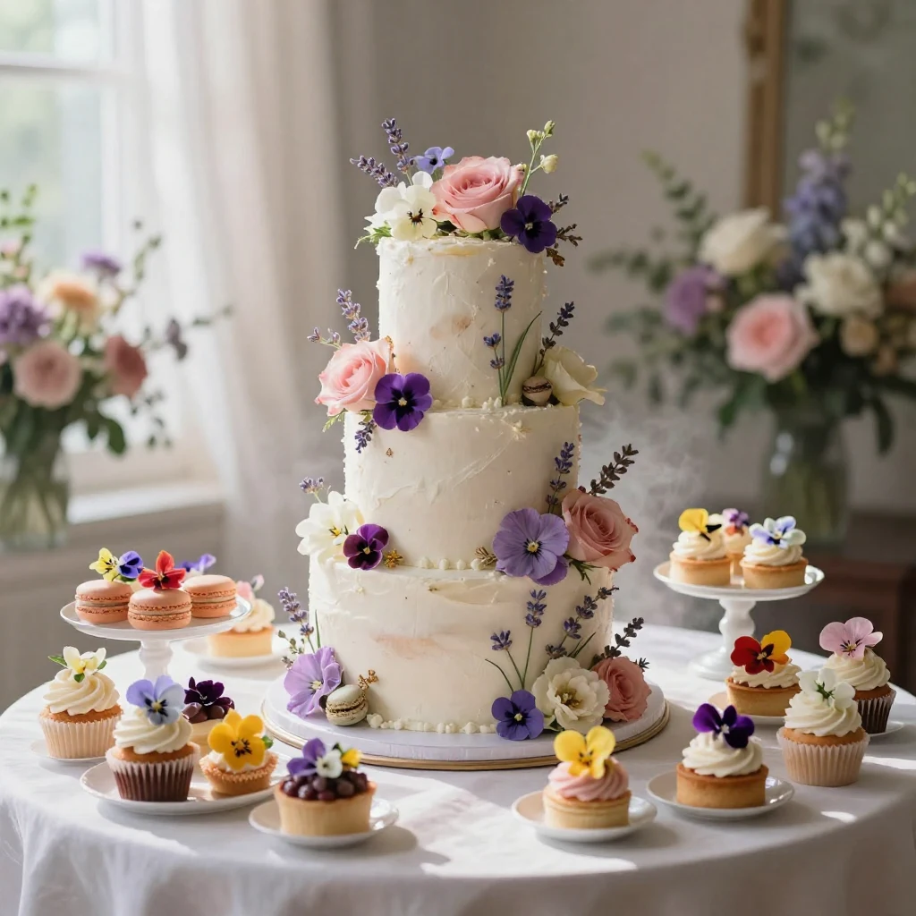 25. Edible Floral Touches