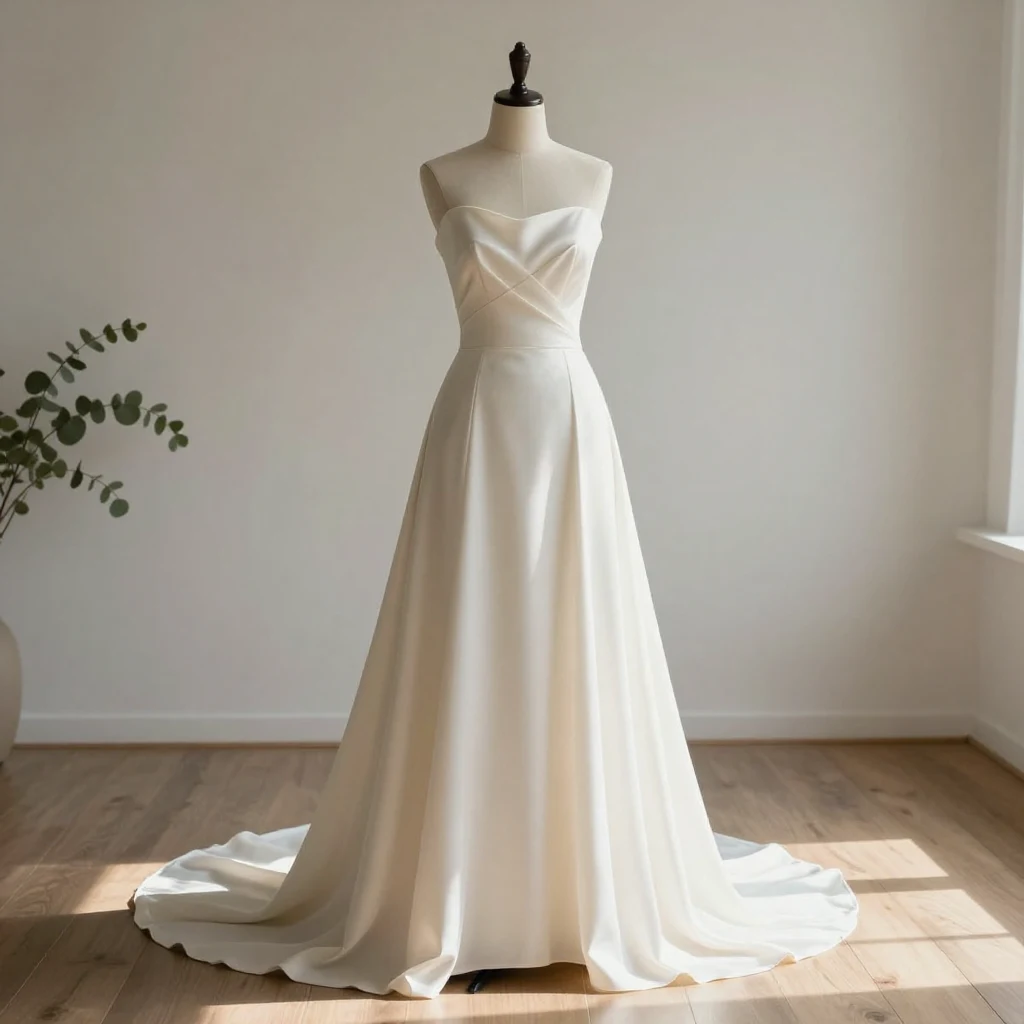 25. Simple Bateau Neckline Dress