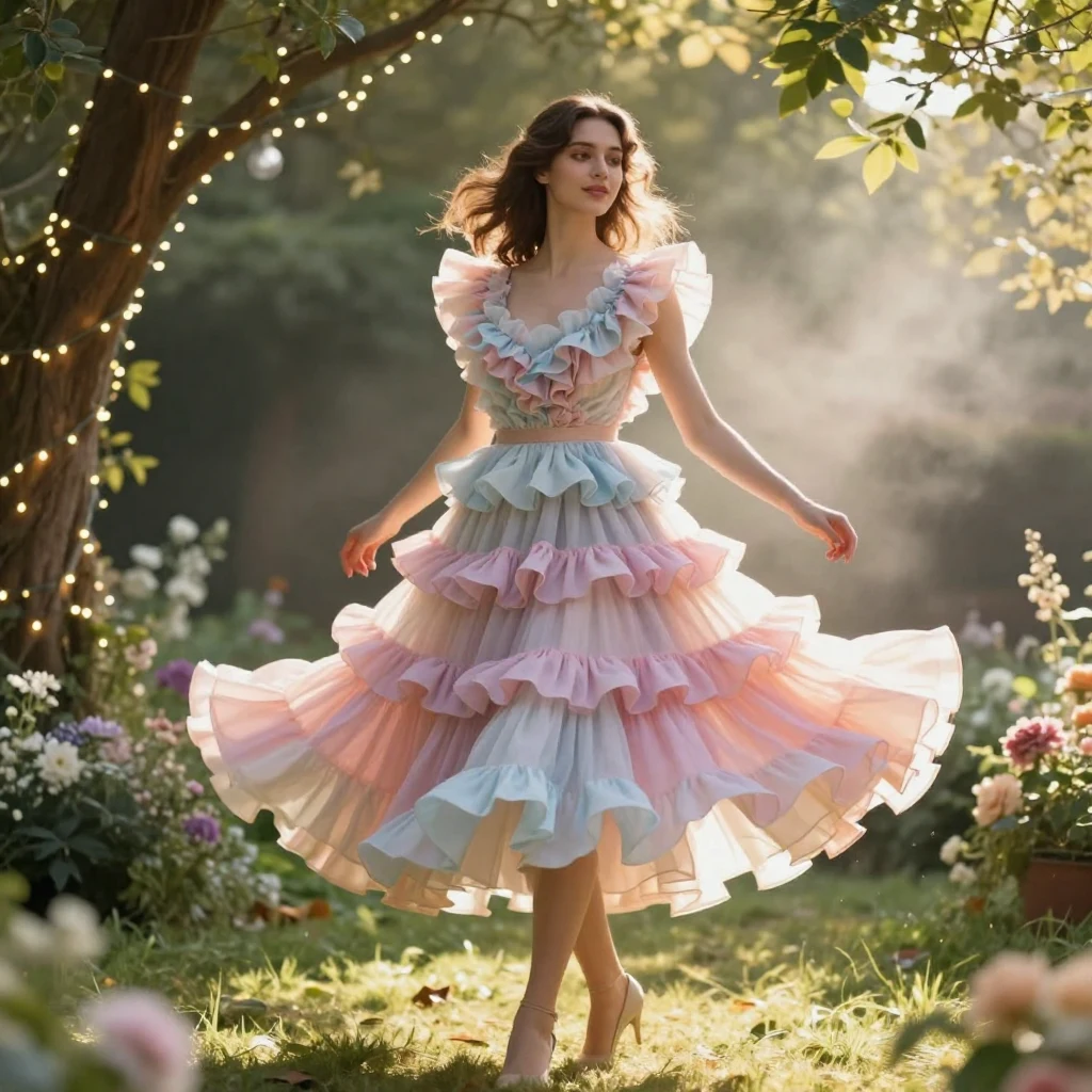 26. Layered Ruffle Dress
