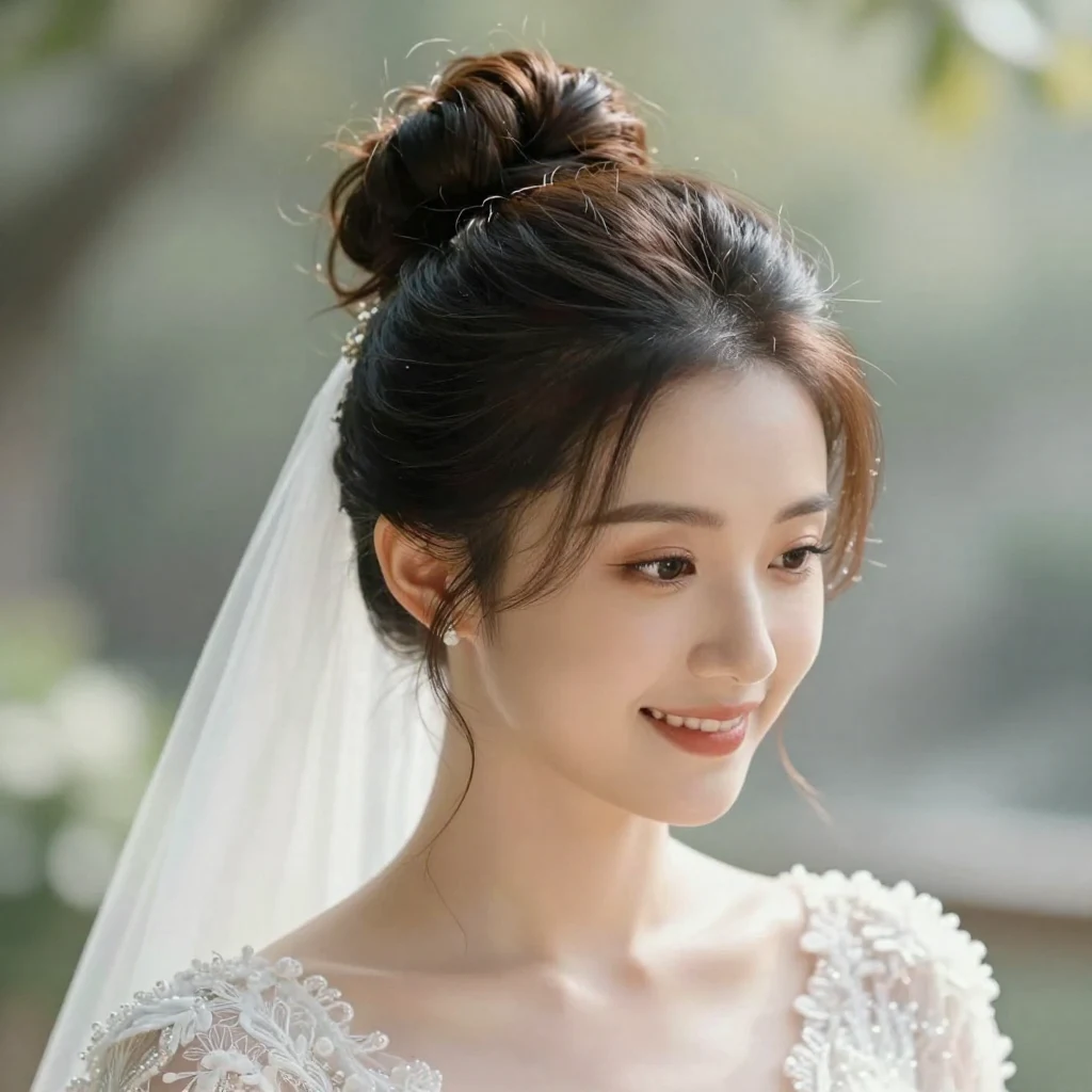 28. Textured Knot High Bun