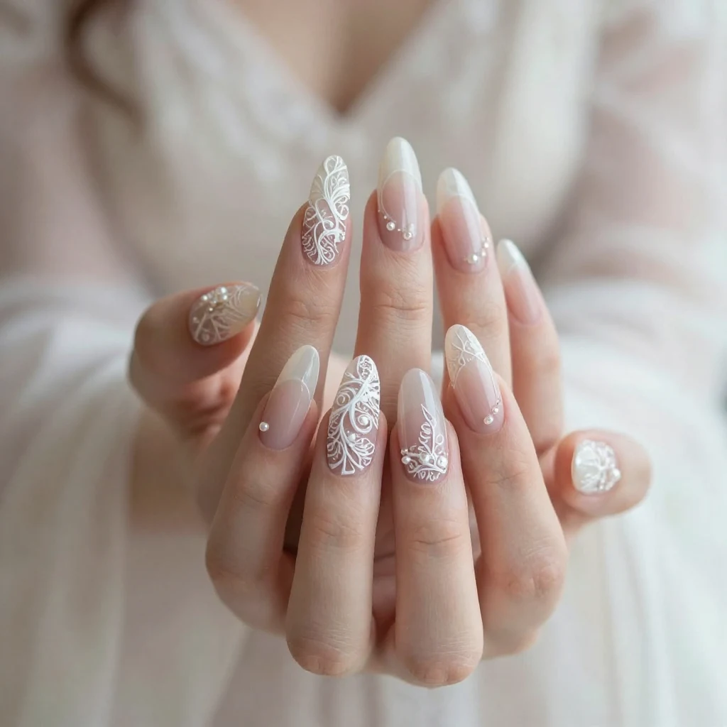 3. Elegant White Lace Designs