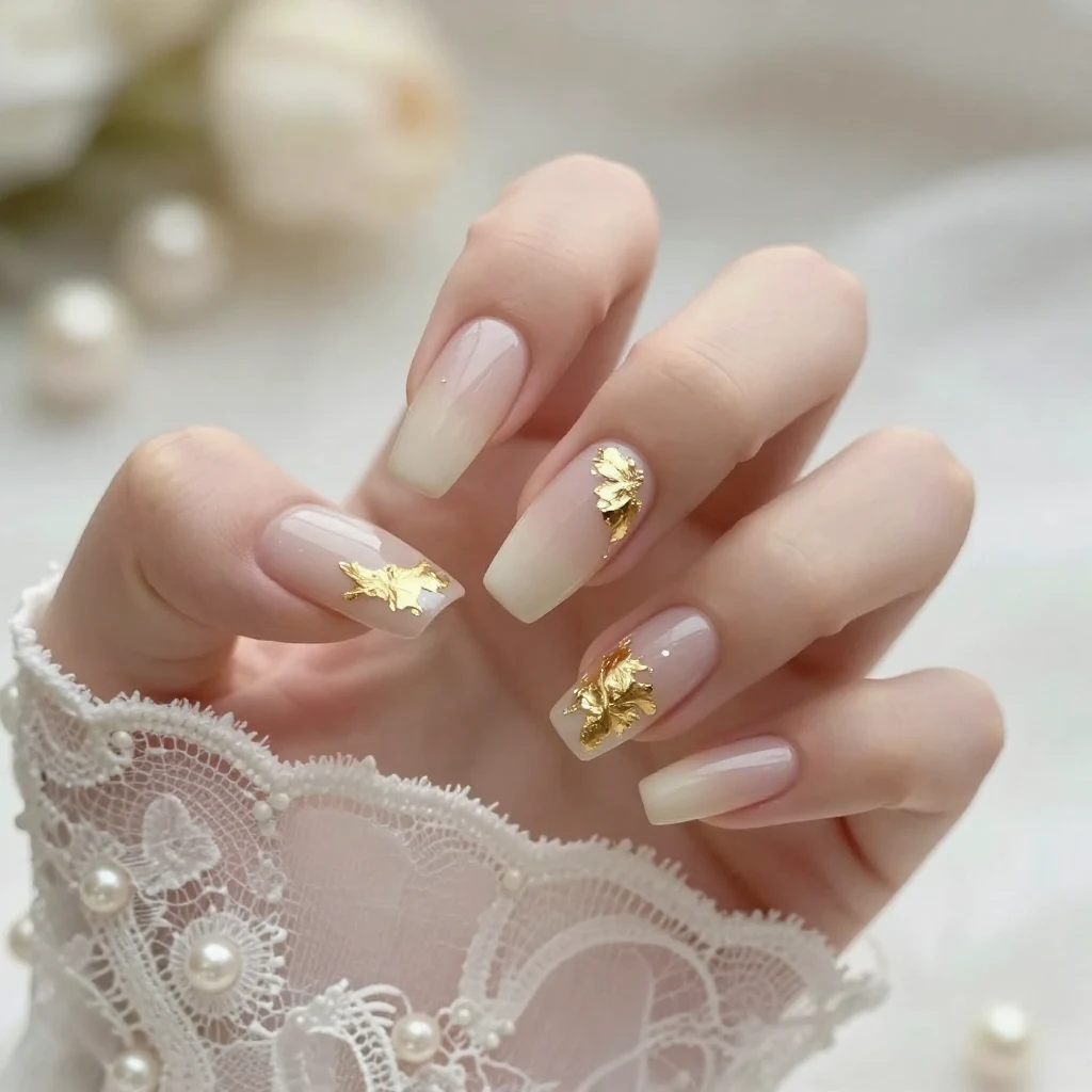 3. Metallic Gold Accents
