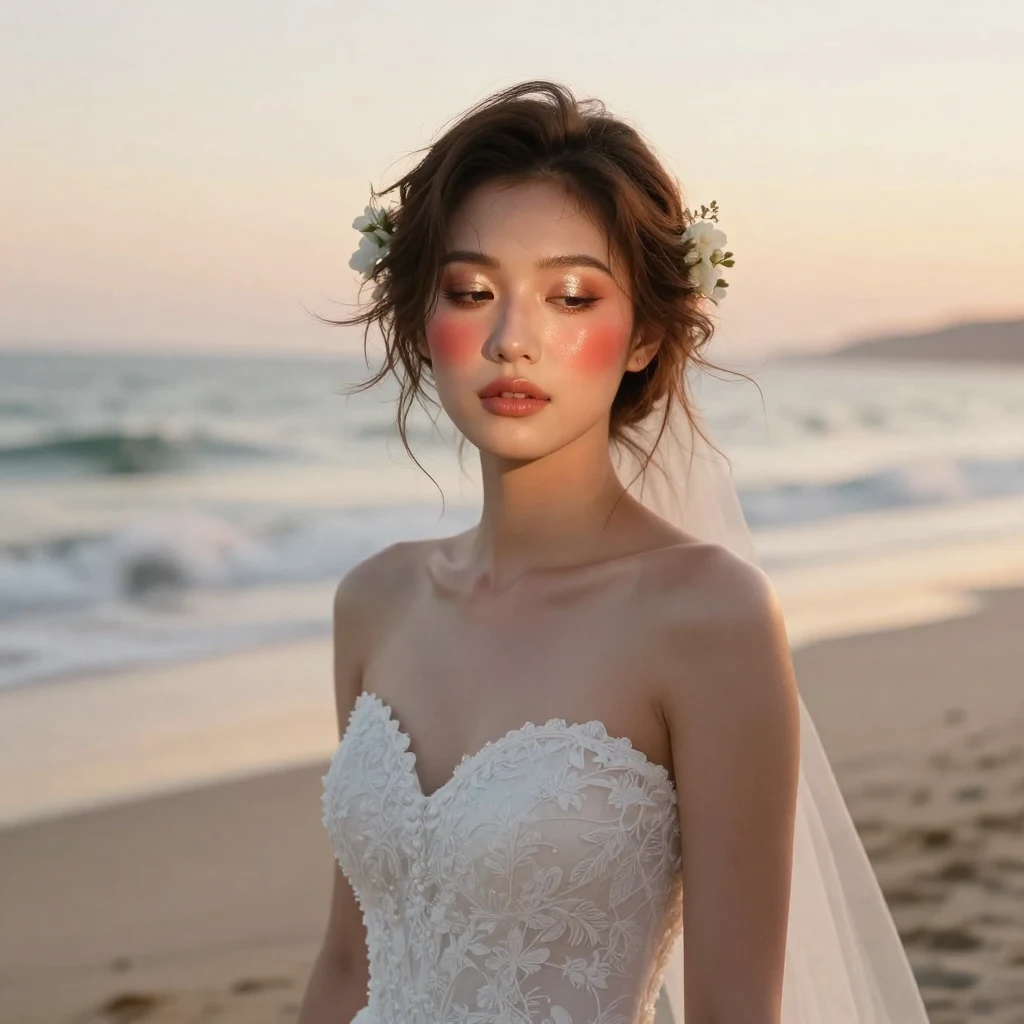 30. Light and Airy Makeup for Beach Weddings