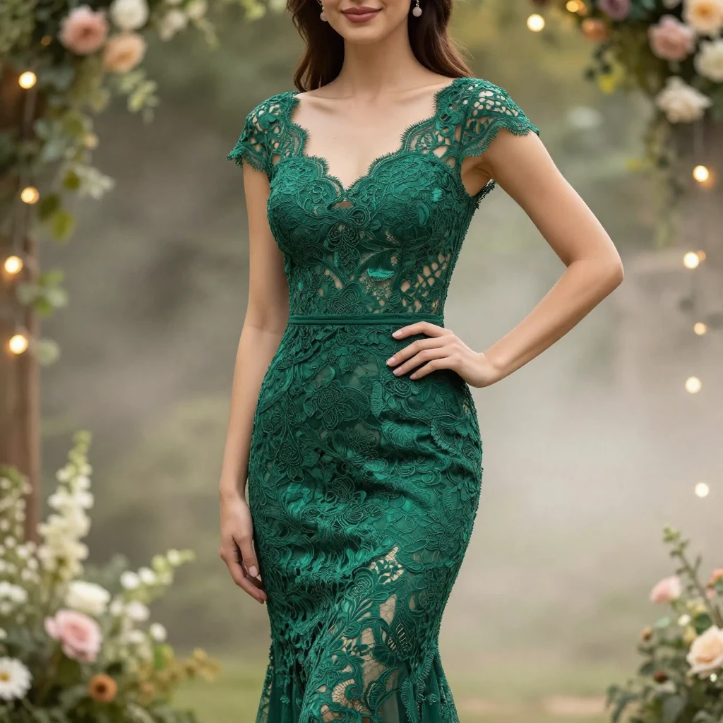 4. Lace Sheath Dress