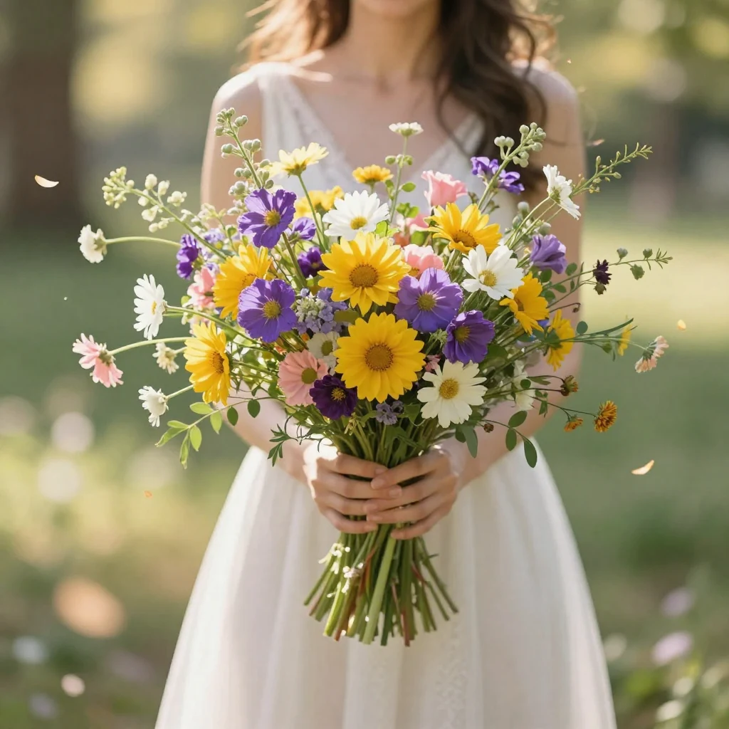 4. Seasonal Wildflowers: Whimsical Charm