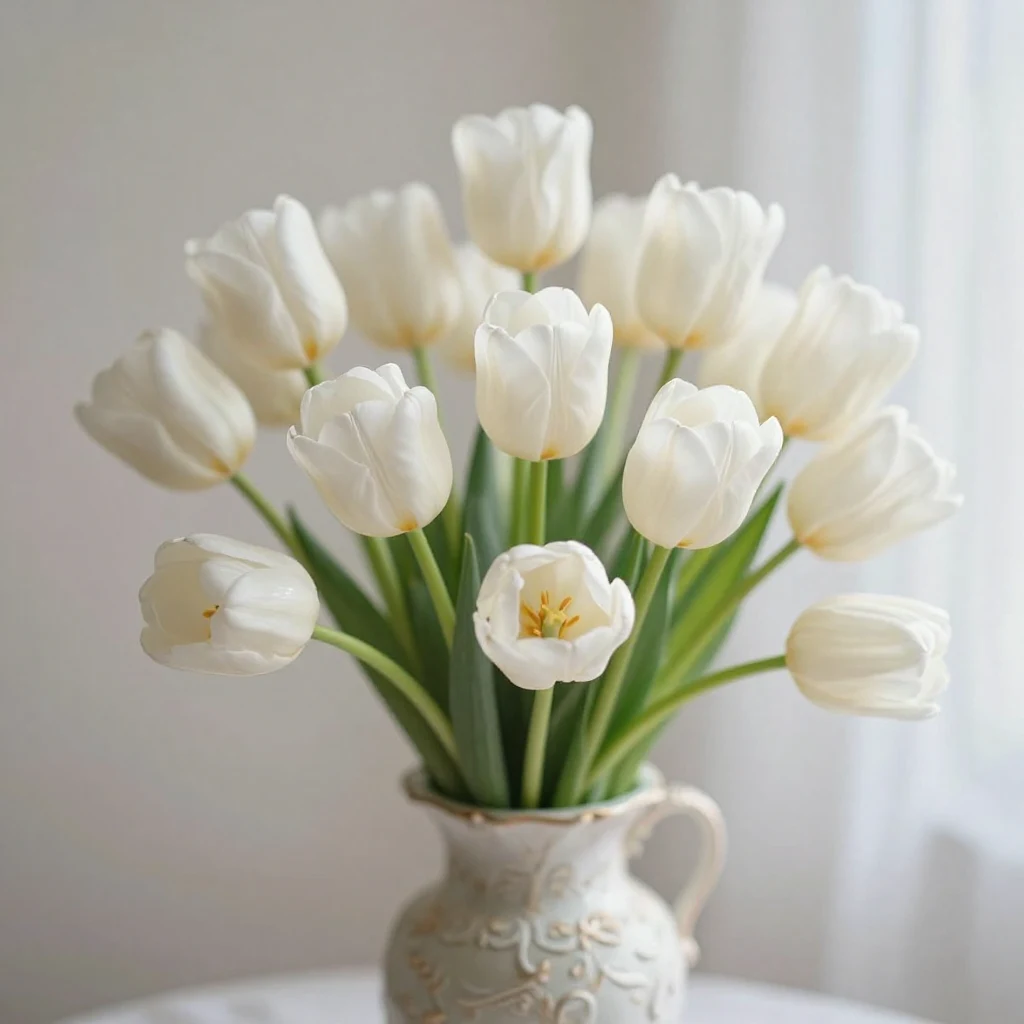 5. Stunning White Tulip