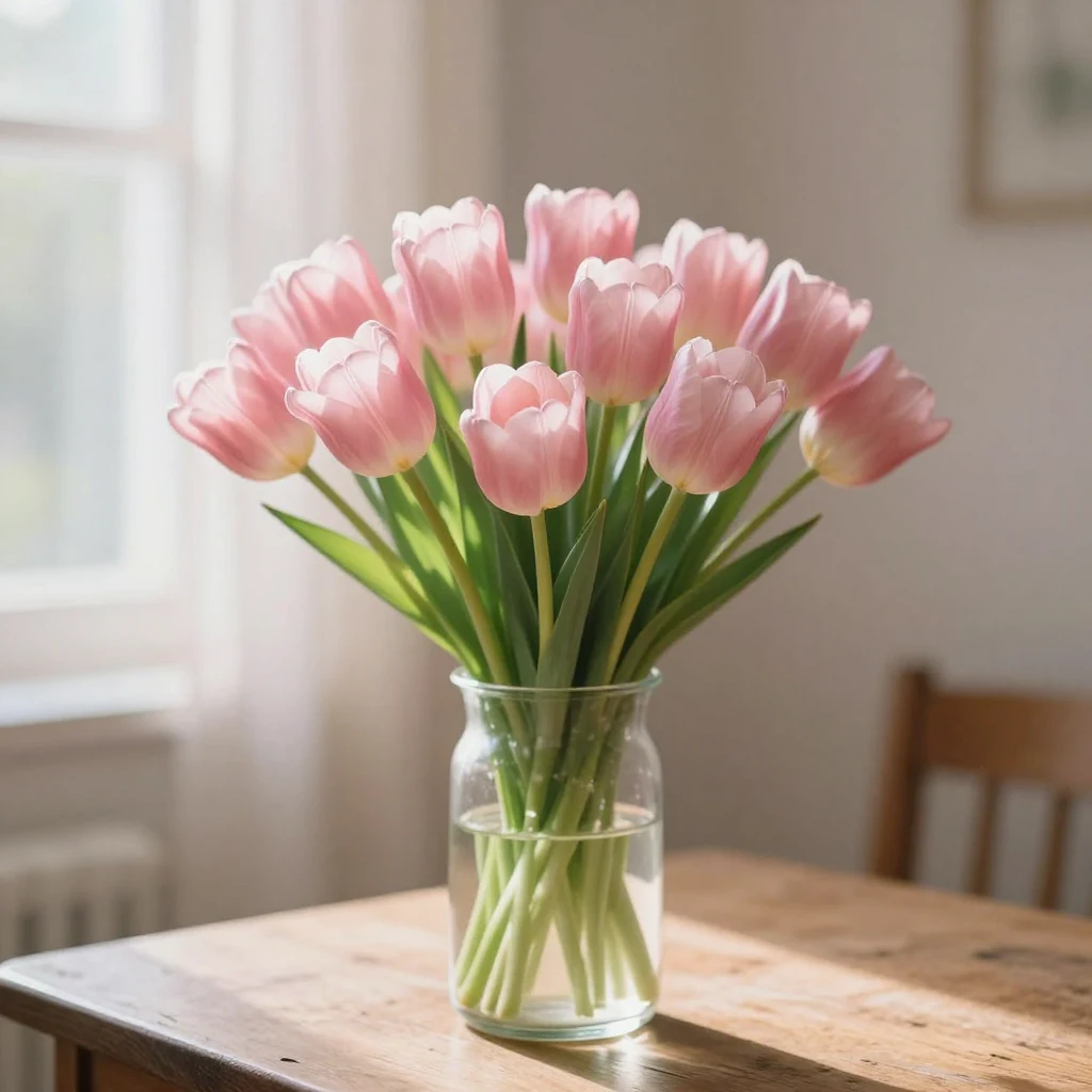 6. Light Pink Tulips