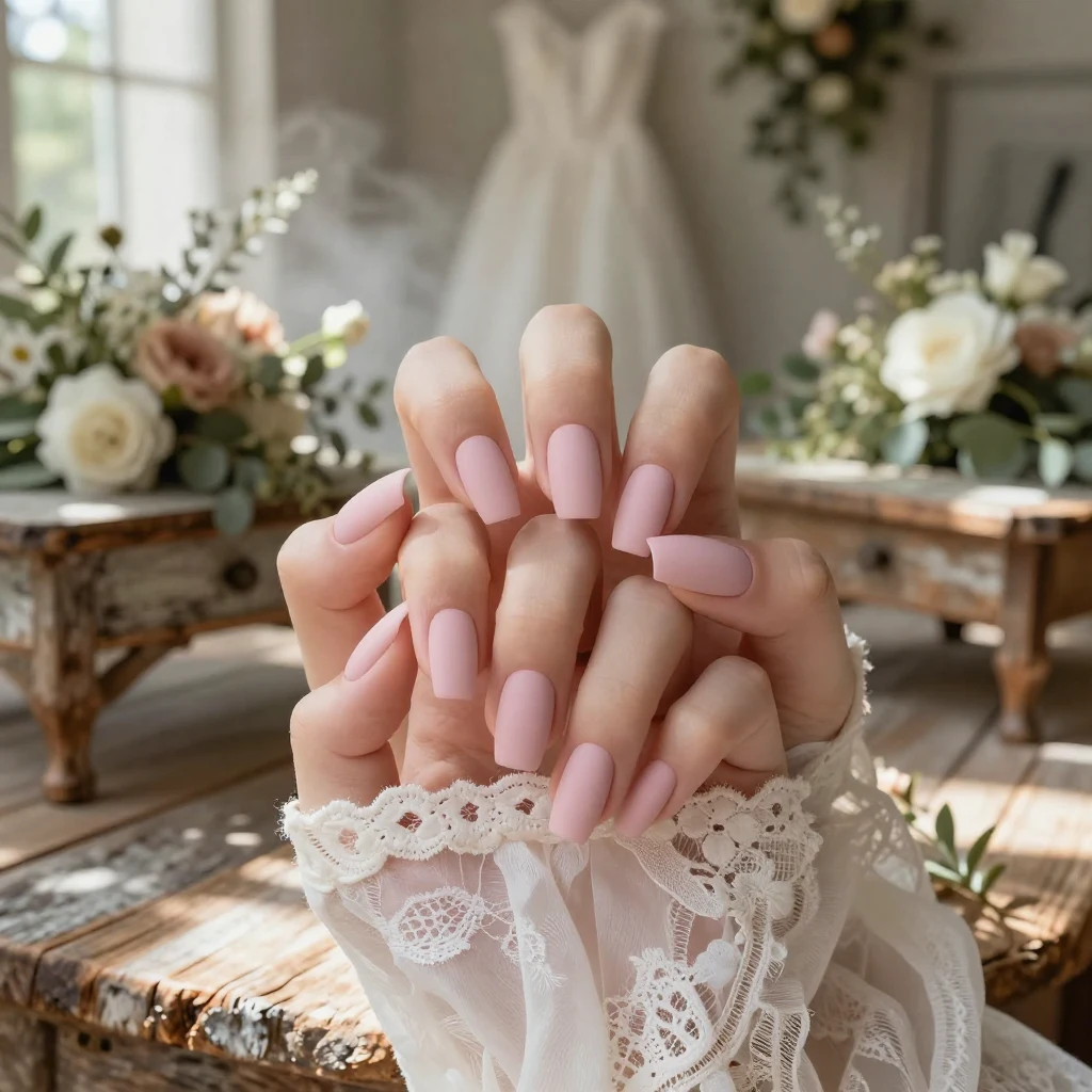 6. Minimalist Matte Nails
