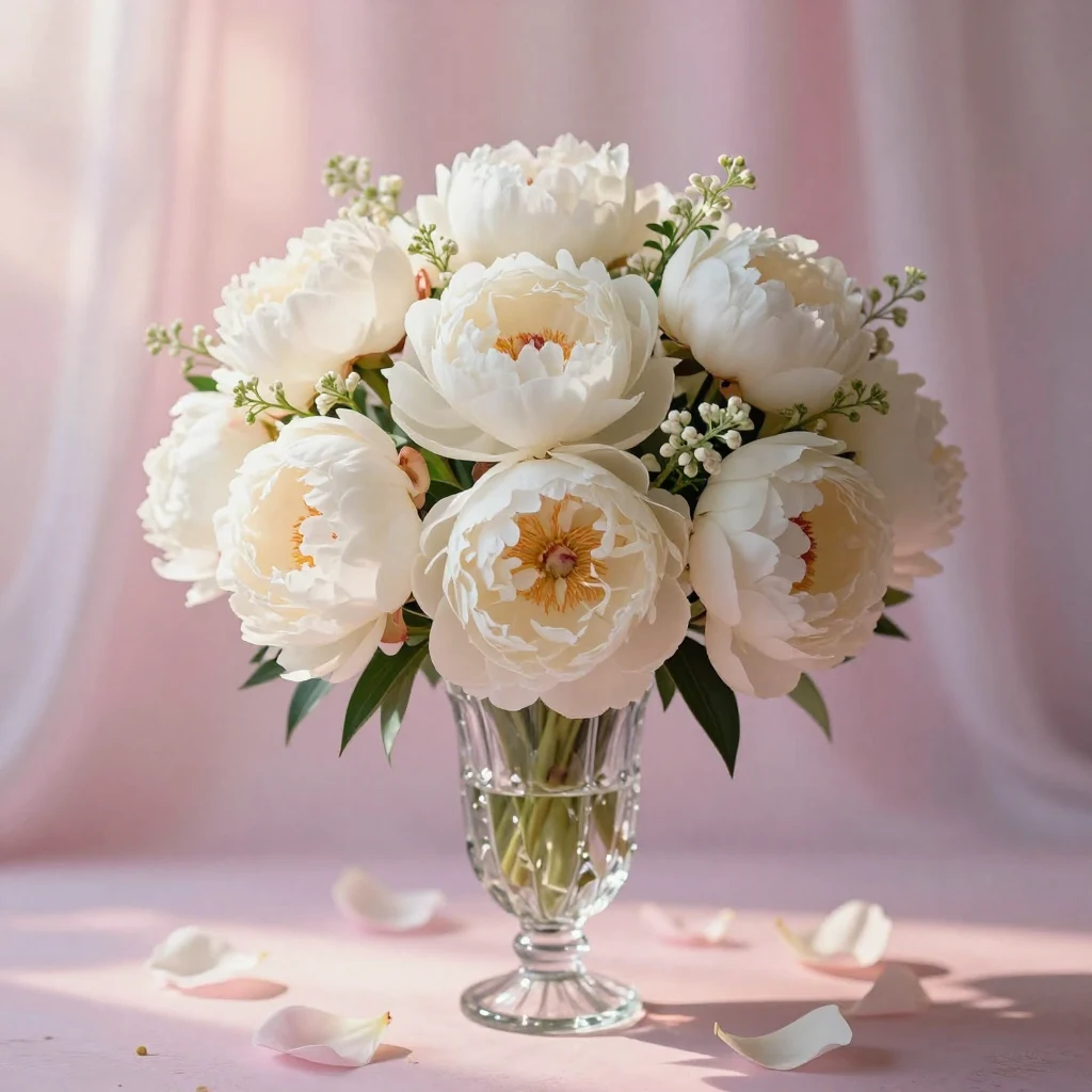 7. Creamy White Peonies