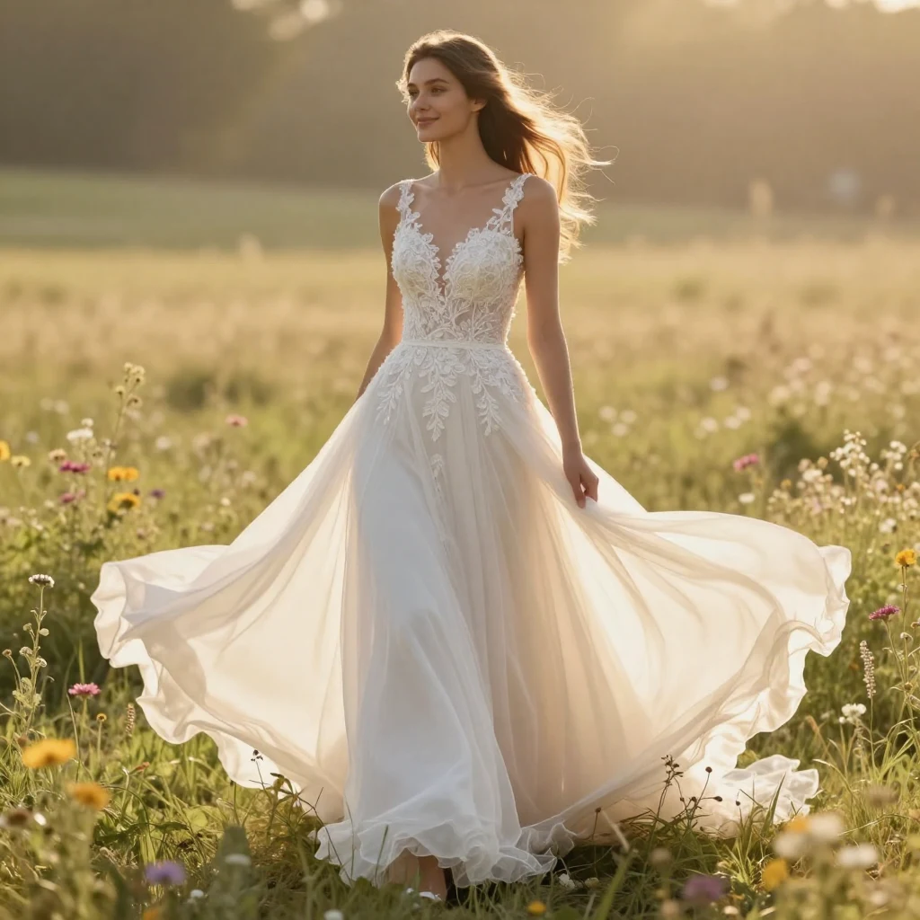 9. Bodice with Flowing Skirt