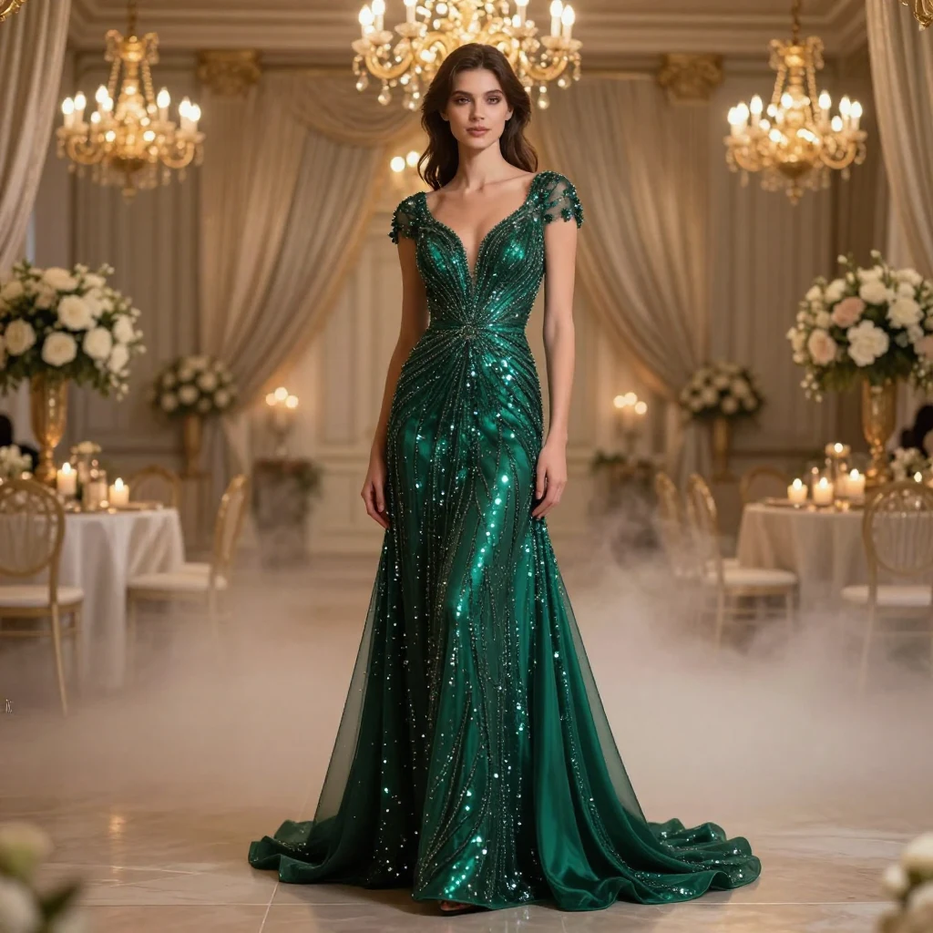 9. Embellished Evening Gown