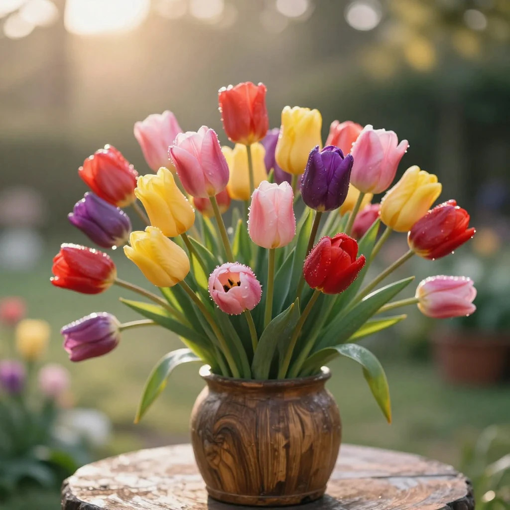 9. Tulips: Colorful Simplicity