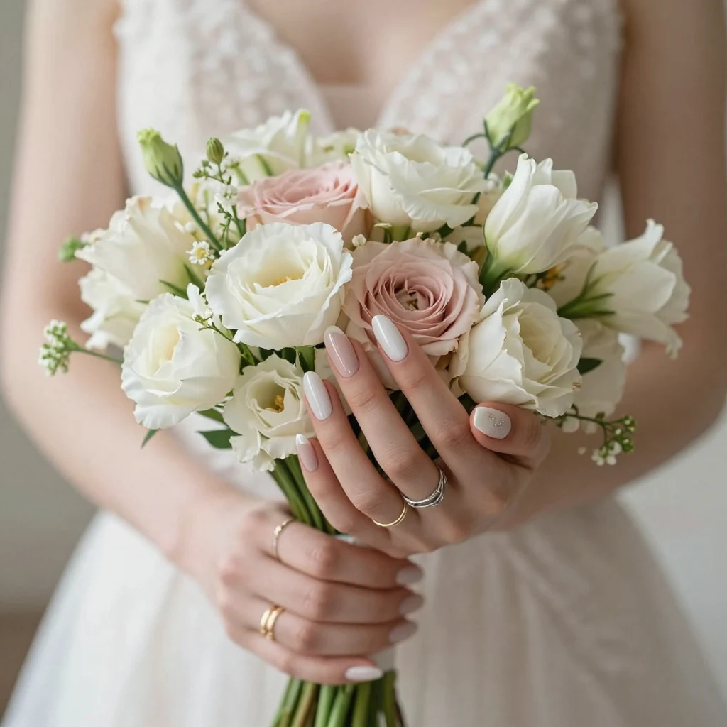 25 Classy Bridal Nail Ideas Every Elegant Bride Will Love