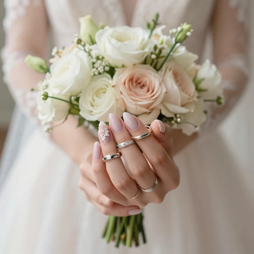 30 Simple Wedding Nails That Feel Elegant & Modern
