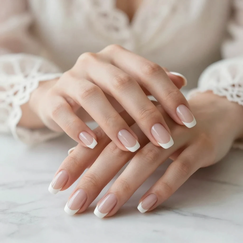 1. Classic French Tips