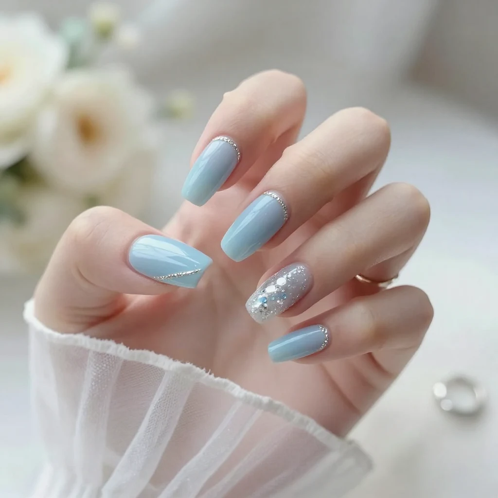 1. Light Blue Elegance