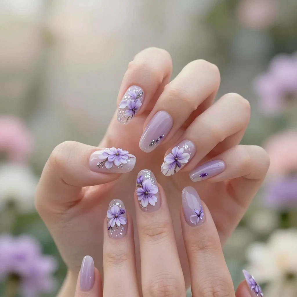 10. Elegant Lavender and Silver