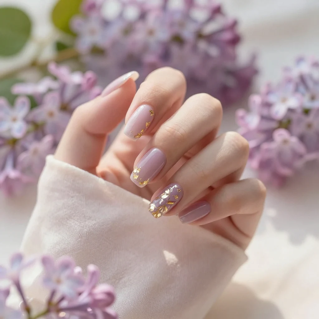 11. Lilac Dreams with Gold Foil