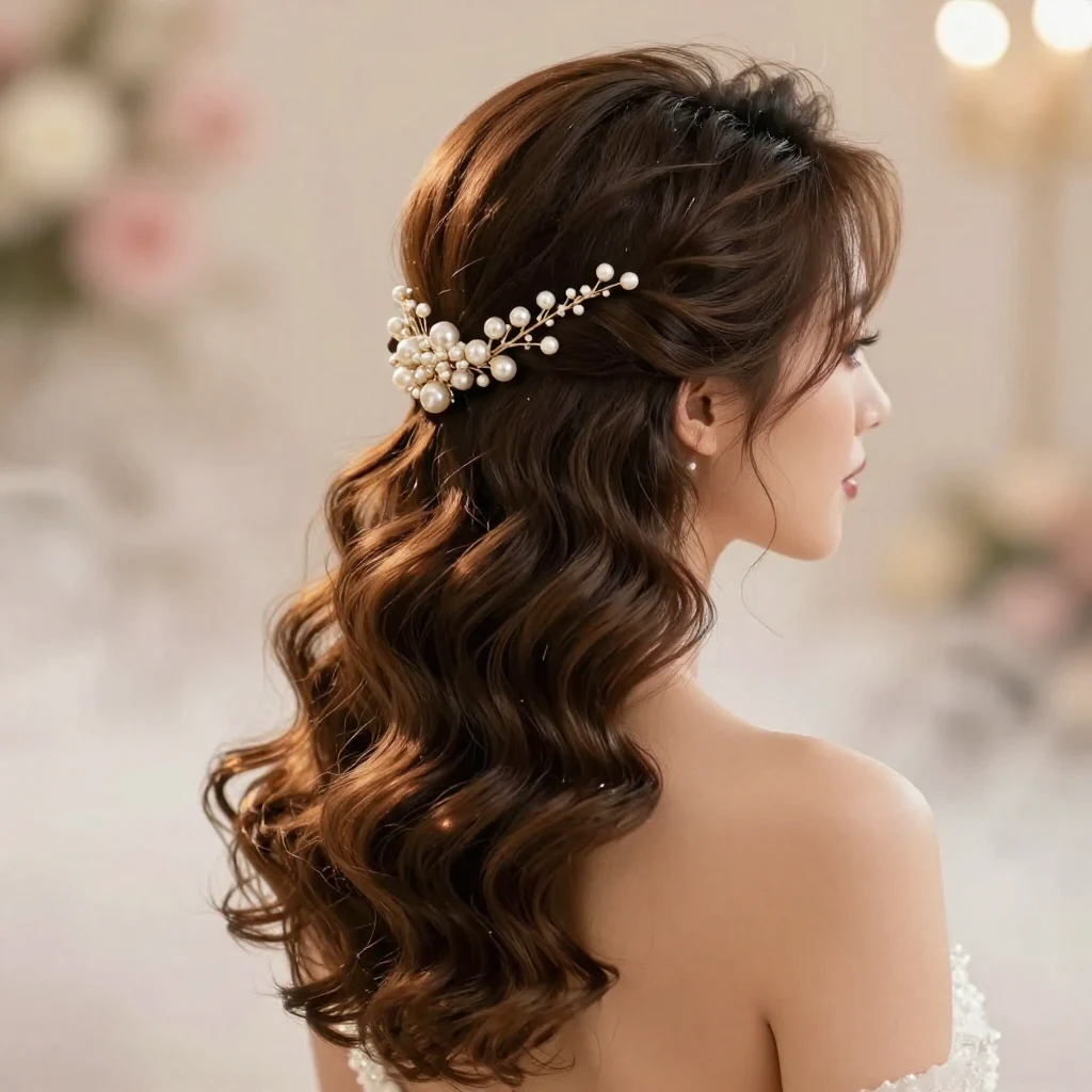 11. Loose Waves with Hair Clip
