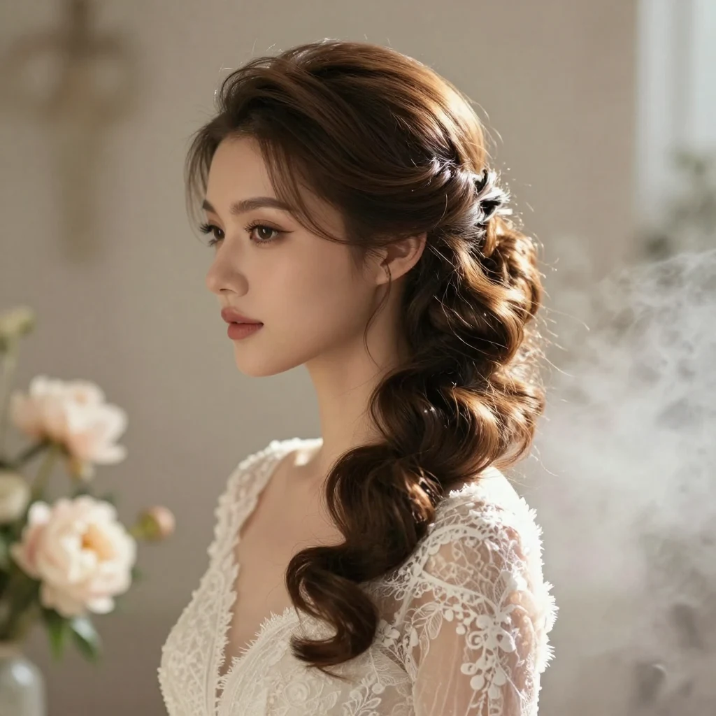 11. Side Swept Updo