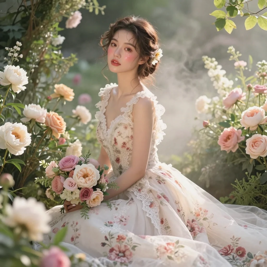 12. Romantic Garden Look