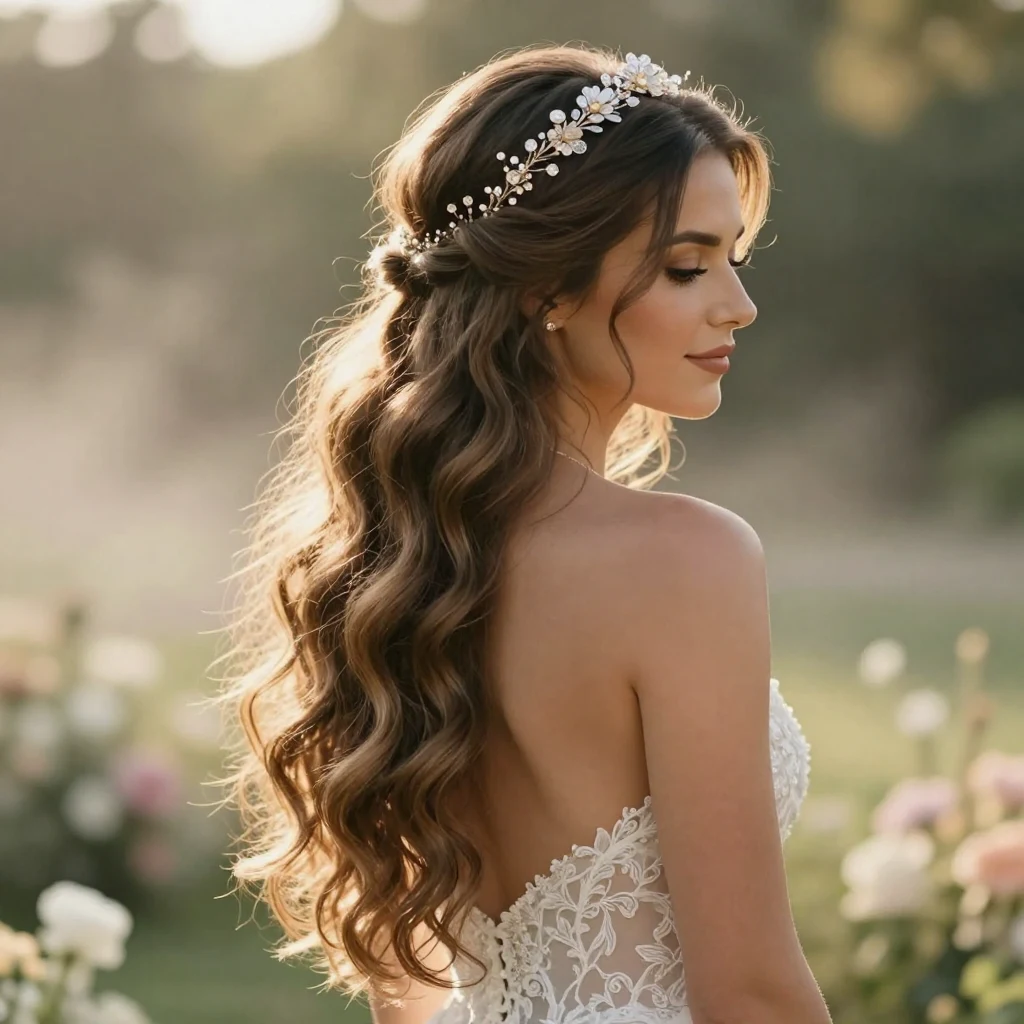 13. Boho Chic Waves with Headband