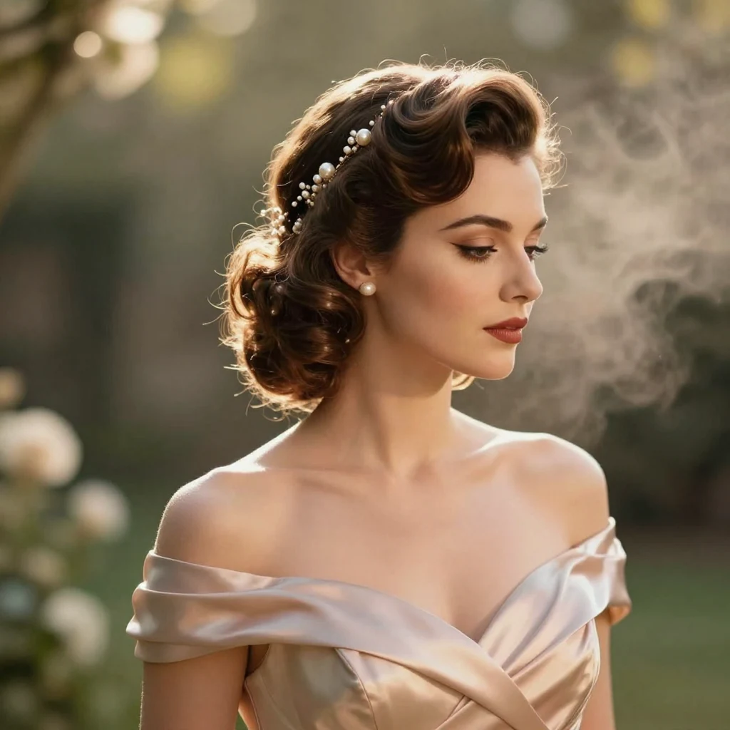 13. Pin-Up Inspired Updo