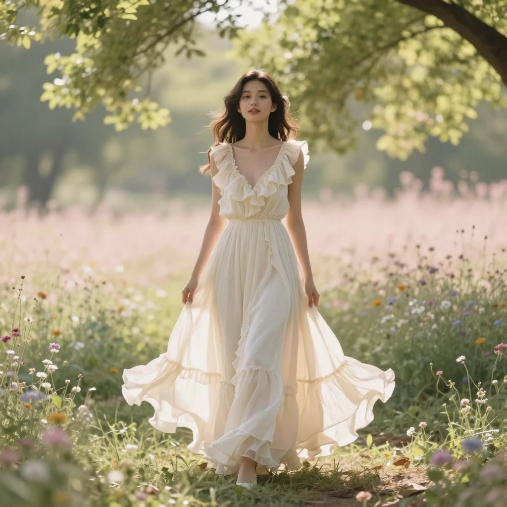 14. Simple Maxi with Ruffles