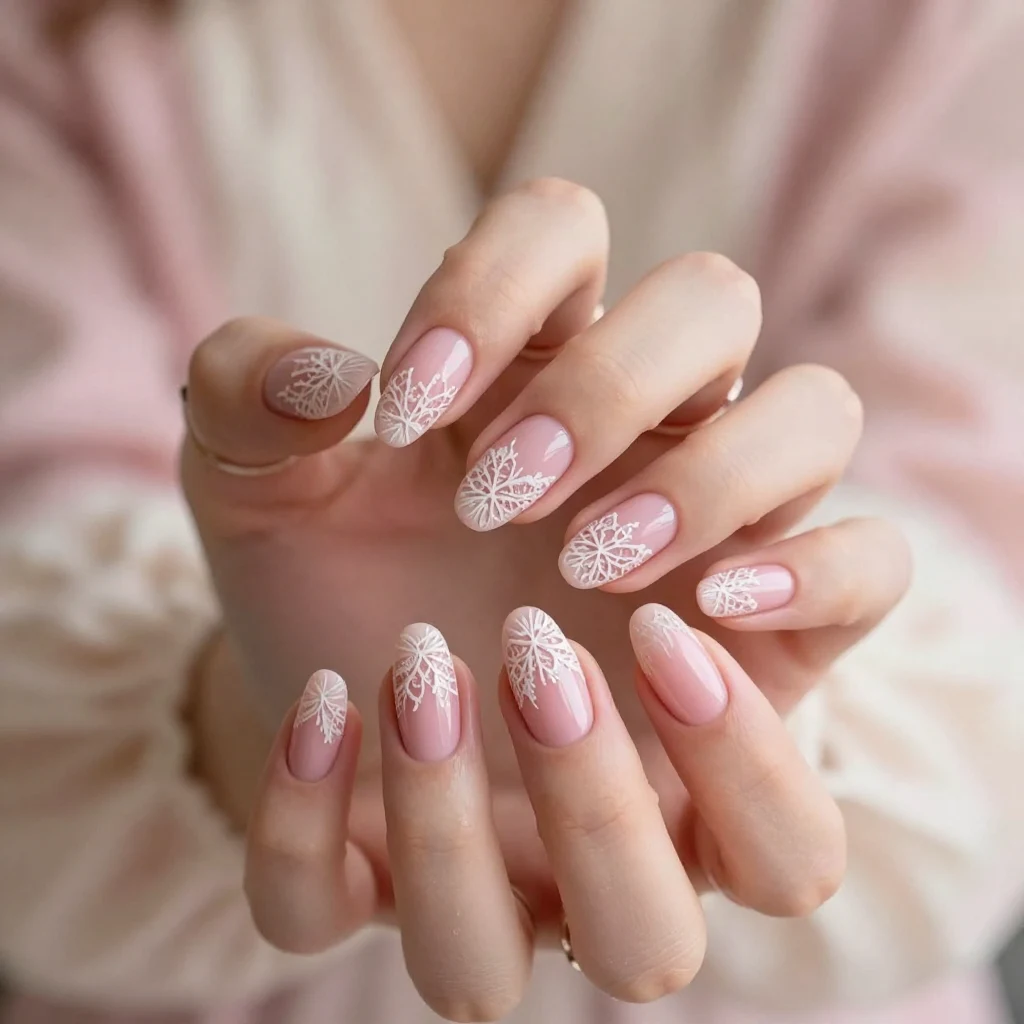 14. Vintage Lace Nail Art
