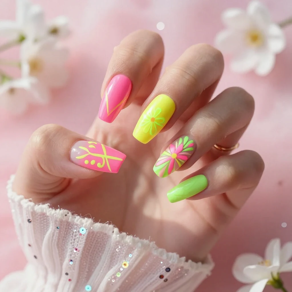 16. Neon Accents