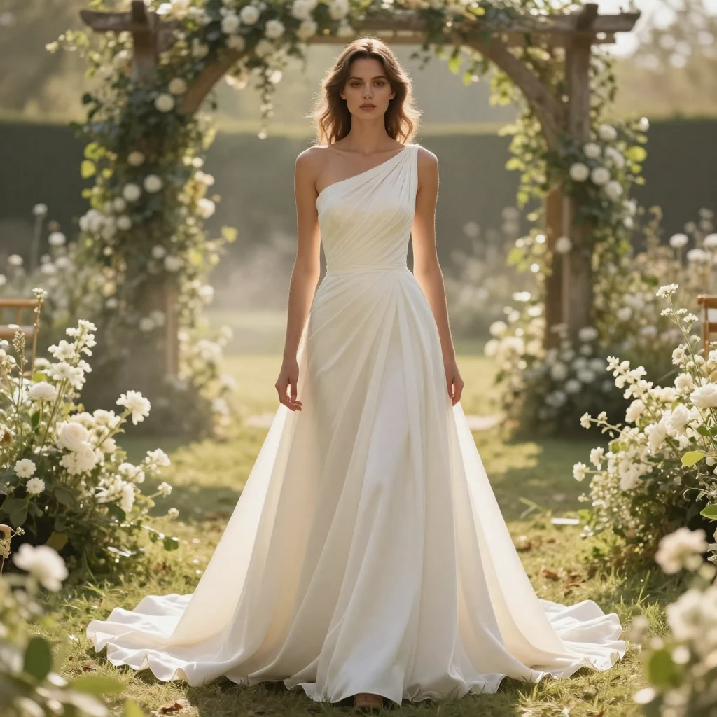 16. One-Shoulder Gown